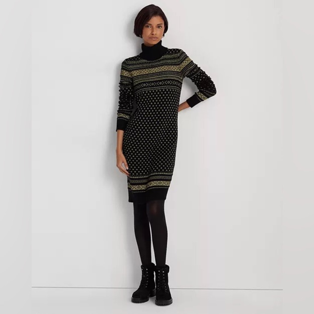 $230 NWT BCBG MaxAzria turtleneck wool sweater M
